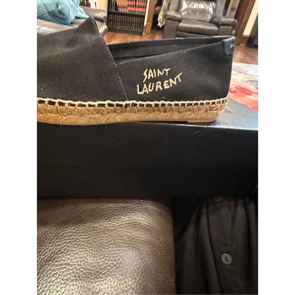 Saint Laurent Black Signature Espadrilles Size 40.5 (10.5) NIB - Picture 6 of 8
